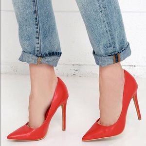 LULUS GIGI RED POINTED PUMPS
LULUS